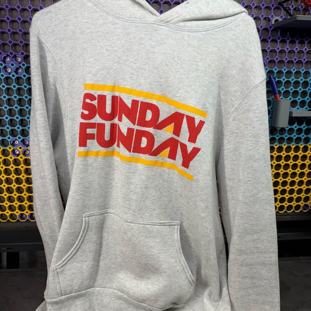 Charlie Hustle Gray 'Sunday Funday' Hoodie